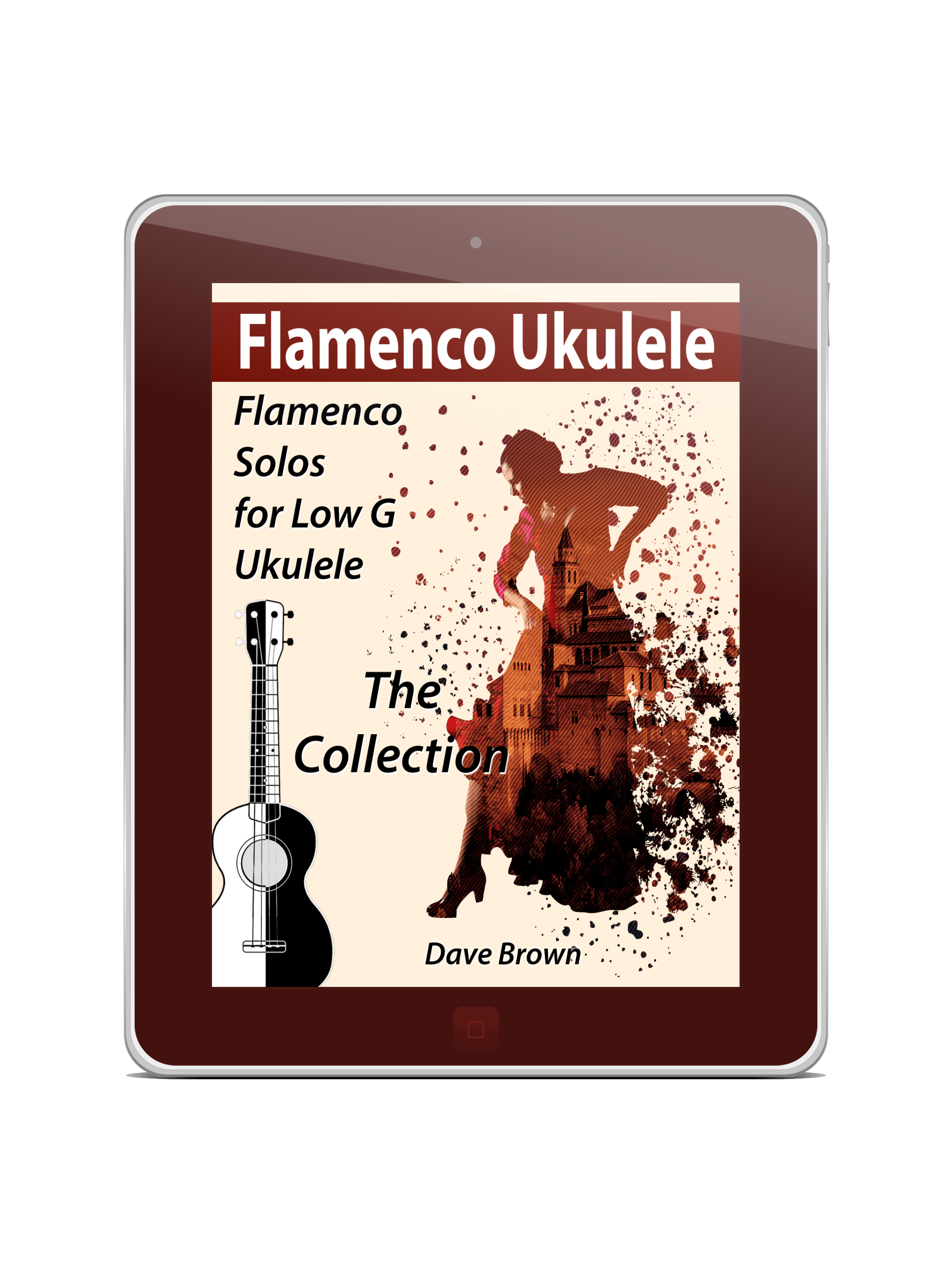 tablet showing collection book cover